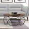 Armen Living Cosmo Walnut Veneer Coffee Table with Black Metal Base LCCOCOWA - alternate 5